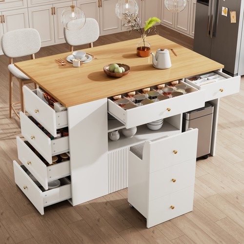 Kitchen island rolling - kitchen,
