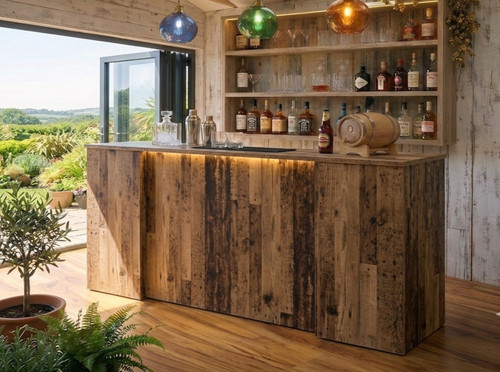 Large 6ft led home - bar, rustic