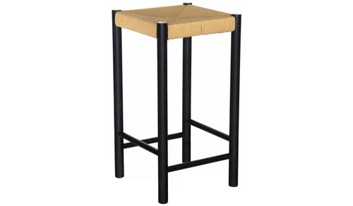 Hanna oak counter - stool, black