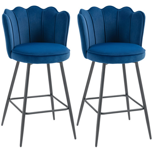 Homcom barstools with petal - barstools,