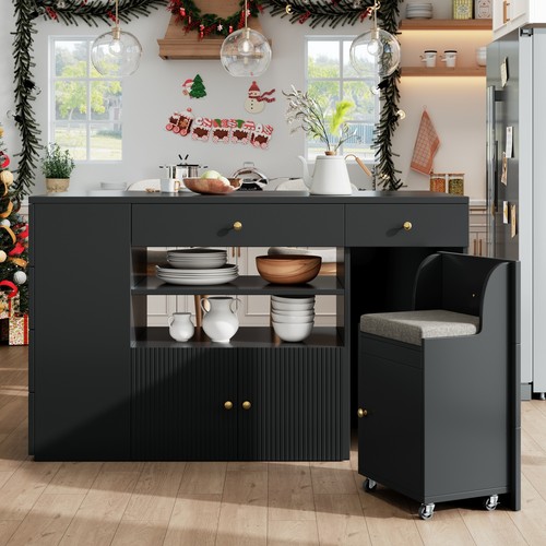 Kitchen island with bar - island,